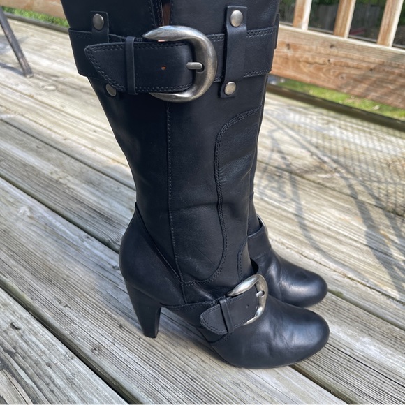 Kelly & Katie tall leather boots with silver buckle Size 8 - Picture 2 of 10